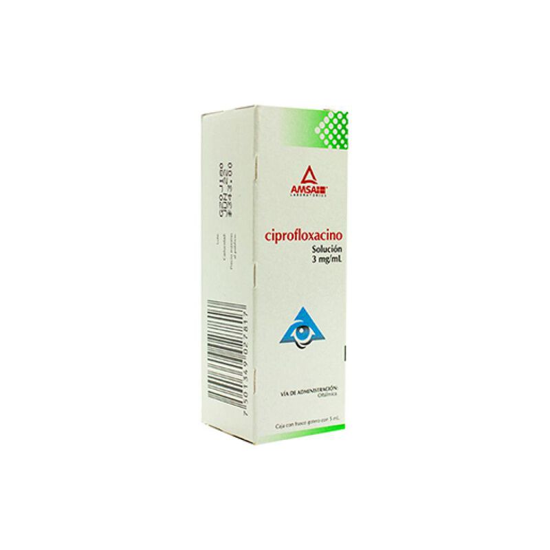 Ciprofloxacino 3 Mg/ Ml 5 Mililitro image number null