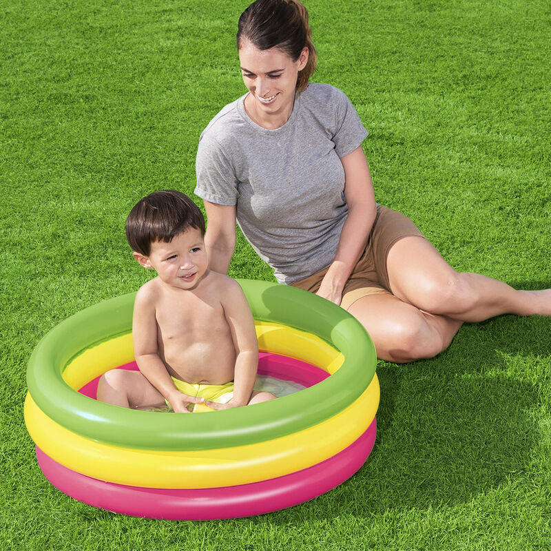 Alberca Inflable Dise&ntilde;o Circular Aros De Arcoir... image number null