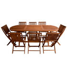 Comedor Ovalado Modelo Jardín 8 personas - Rústico Tratable