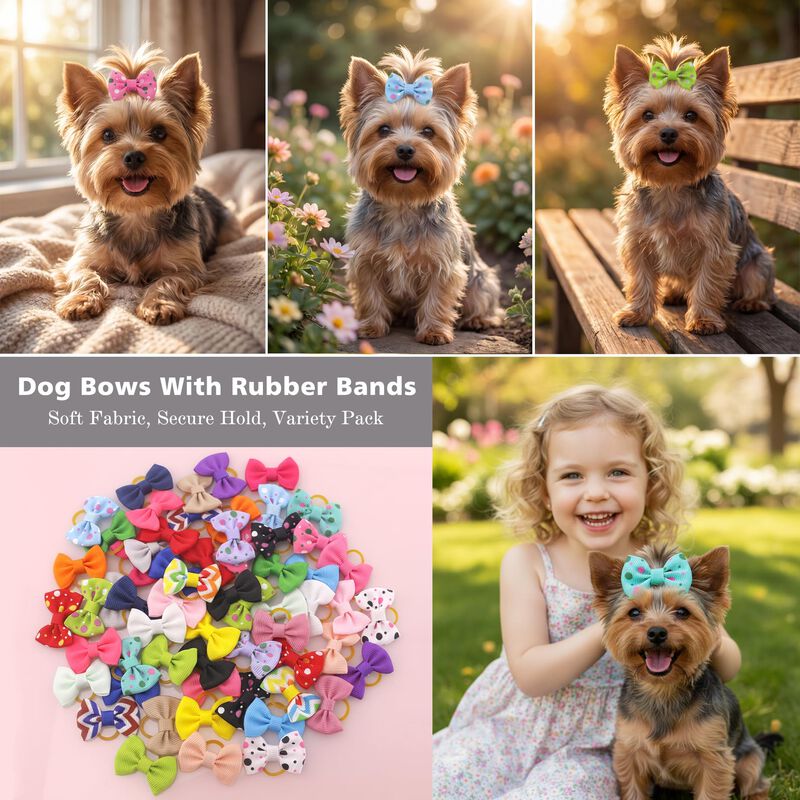 Lazos Para Perro Babymatch 4 cm 60 piezas &ndash; Var... image number null