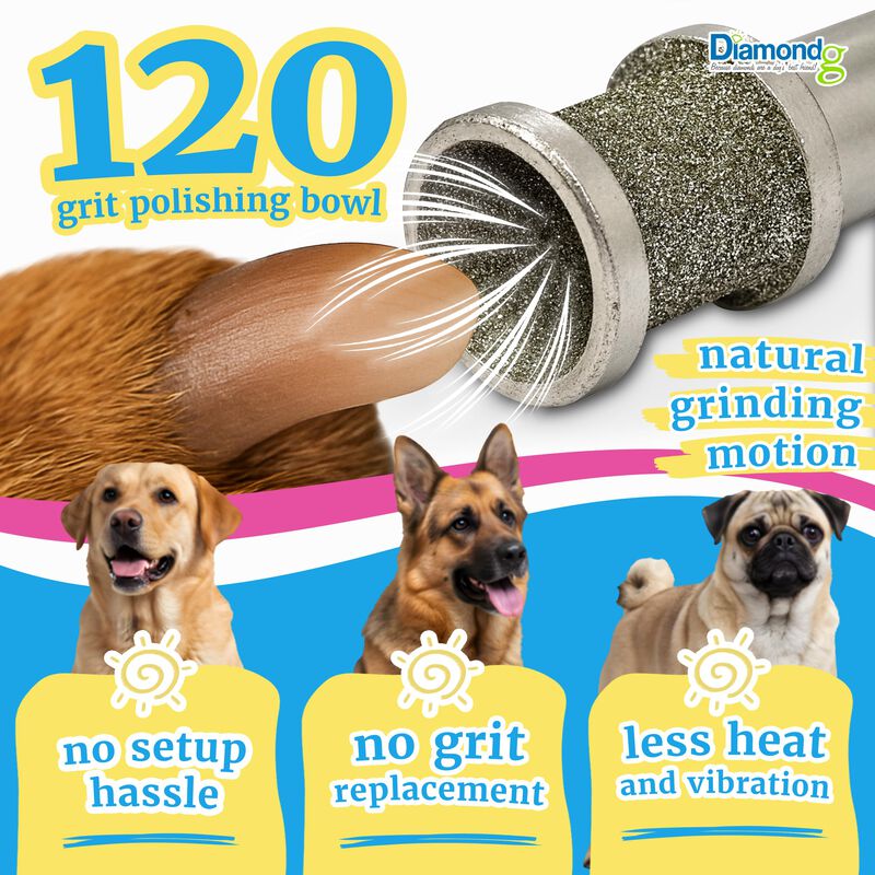 Lijadora De U&ntilde;as Para Perros Diamondg 60 Granos... image number null