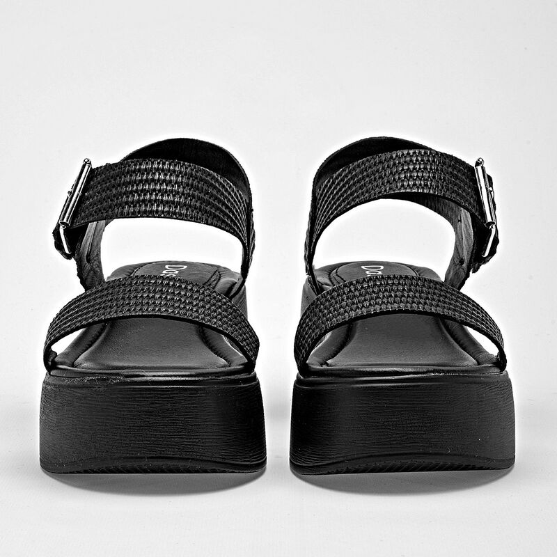Dash sandalia plataforma para mujer negro cod 1... image number null