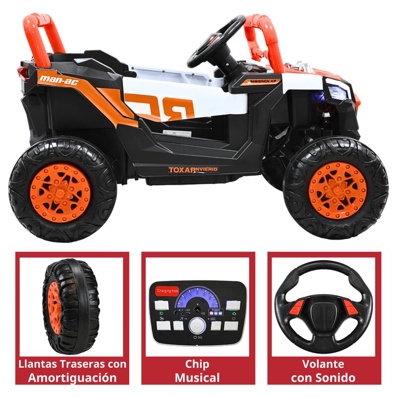 Montable Electrico para Ni&ntilde;os Mini 4x4 Bluetoot... image number null