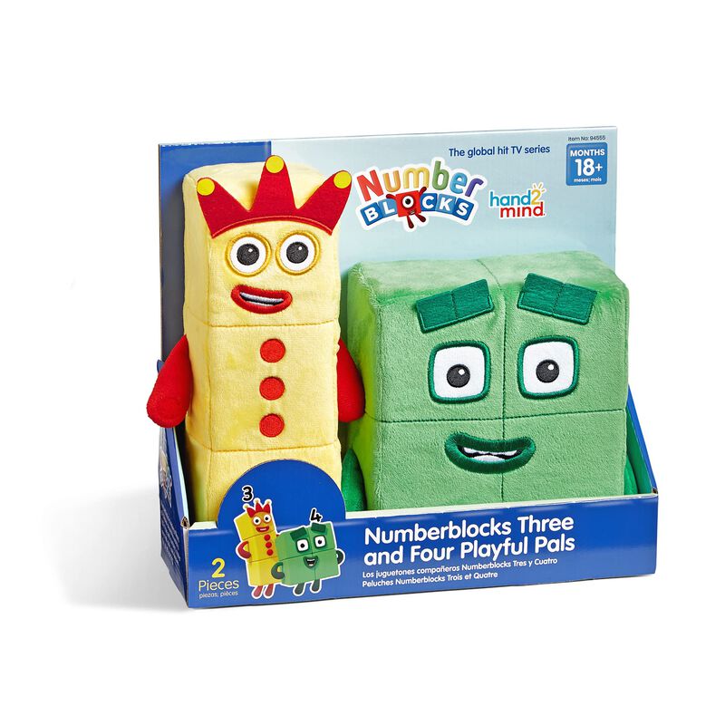 Peluche Hand2mind Numberblocks 3 Y 4 Para Ni&ntilde;os image number null