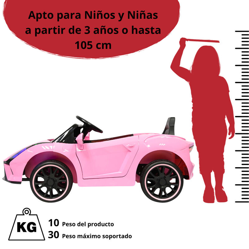 Montable Electrico para Ni&ntilde;os Carro Deportivo B... image number null