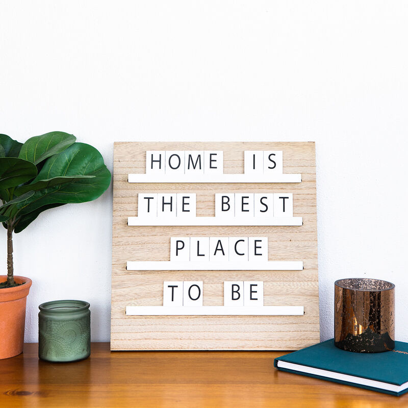 Tablero De Madera Con Repisas Abc image number null