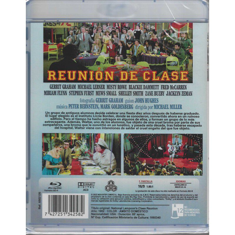 Reuni&oacute;n de clase [Blu-ray] (1982) National Lamp... image number null