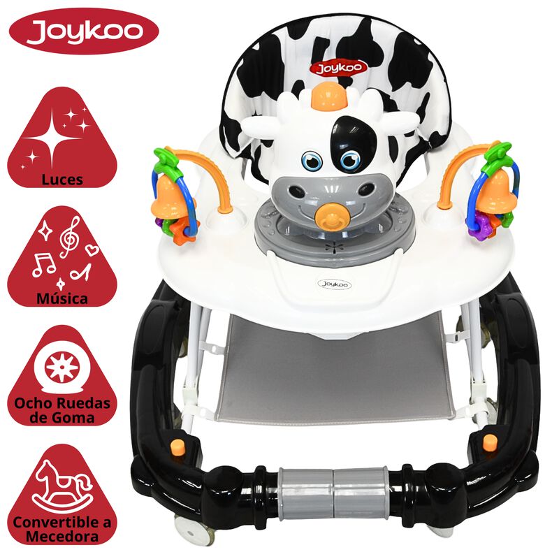 Andadera para Bebé Mecedora Vaca con Sonido Bas... image number null