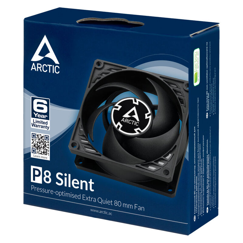Arctic Ventilador P8 Silent (black) image number null