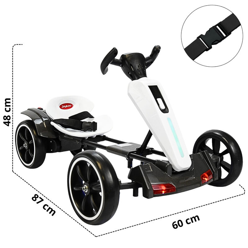 Montable Electrico para Ni&ntilde;os Go Kart Luz Sonid... image number null