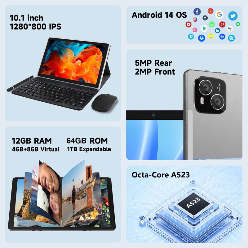 Tablet Itmeipc Android 14 12 Gb Ram 64 Gb Rom 1... image number null