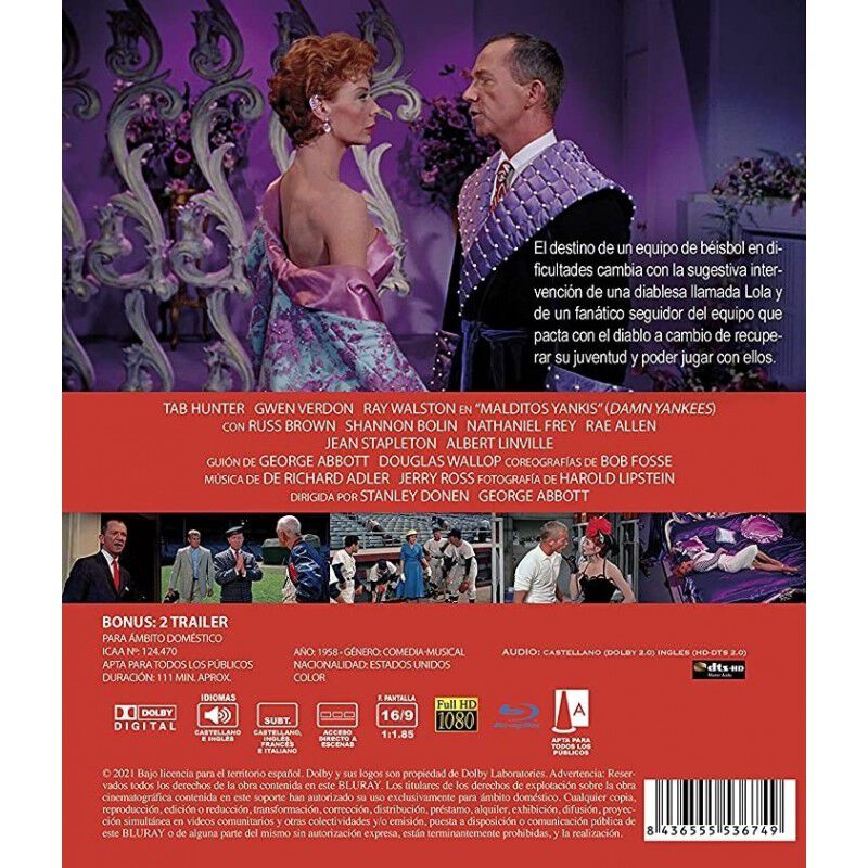 &iexcl;Malditos Yankees! BD 1958 [Blu-ray] image number null