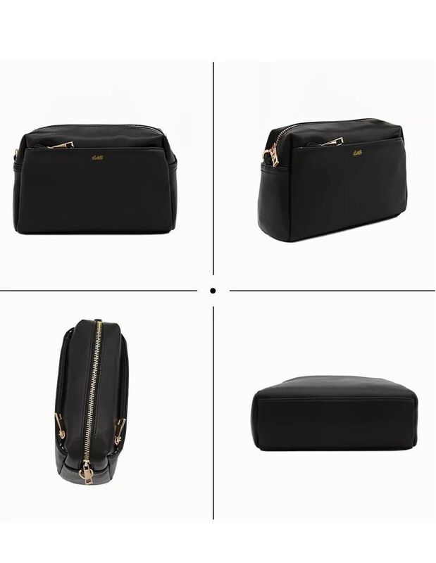 Bolsa Bandolera Pink Brule De Cuero Para Mujer image number null