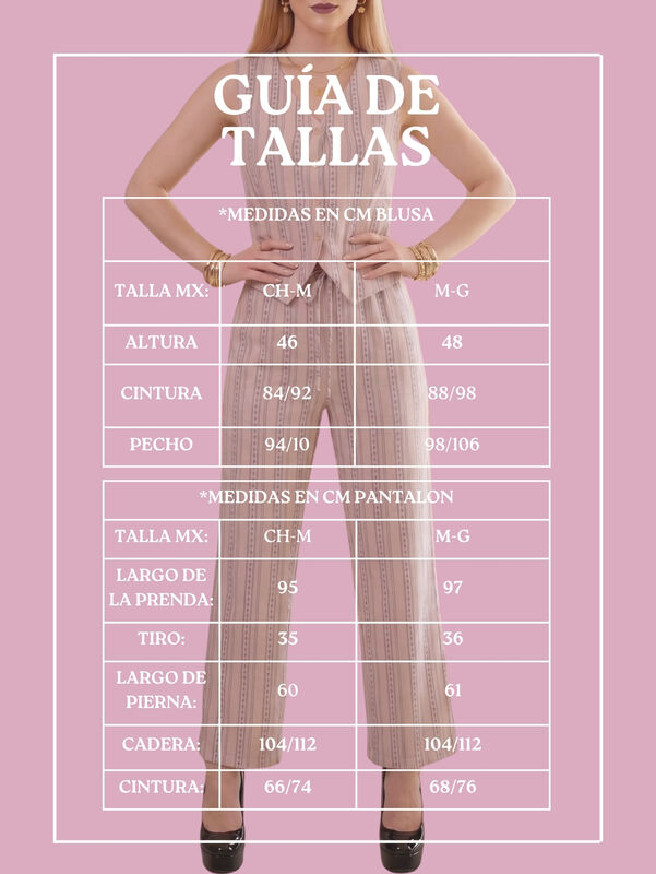 Conjunto 2 Piezas A Rayas, Chaleco Con Botones ... image number null