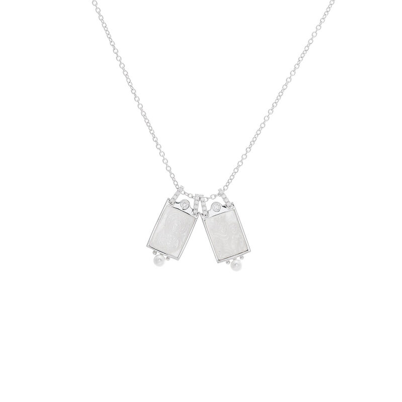 Escapulario de la Virgen del Carmen Madre Perla... image number null