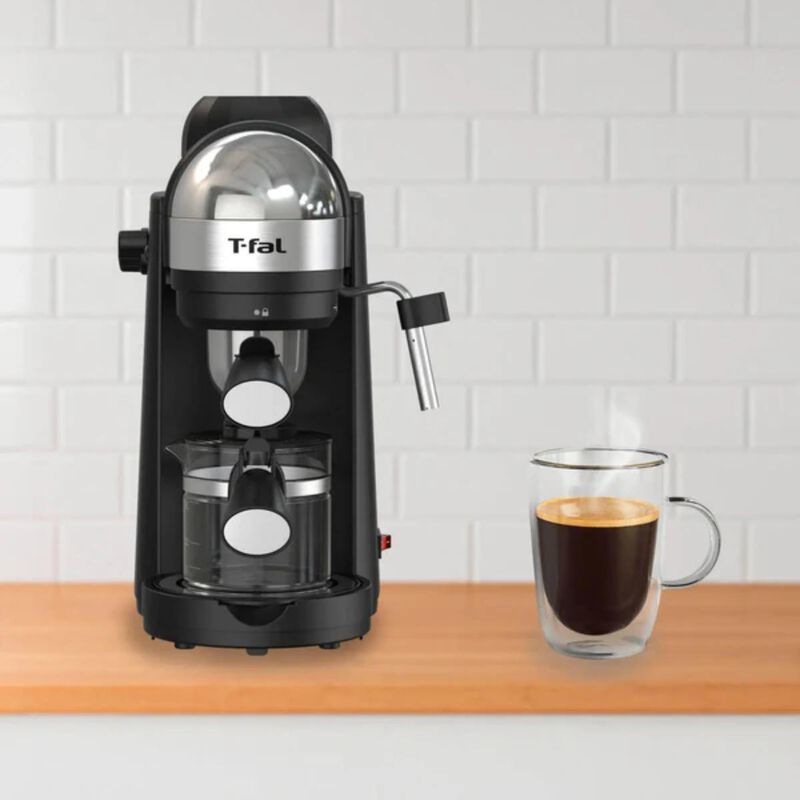 Cafetera Para Espresso T-fal 4 Tazas Negra Ex17... image number null
