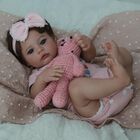 Mu&ntilde;eca Reborn Scom Meadow Lifelike De 45 Cm Con Cuerpo De Tela