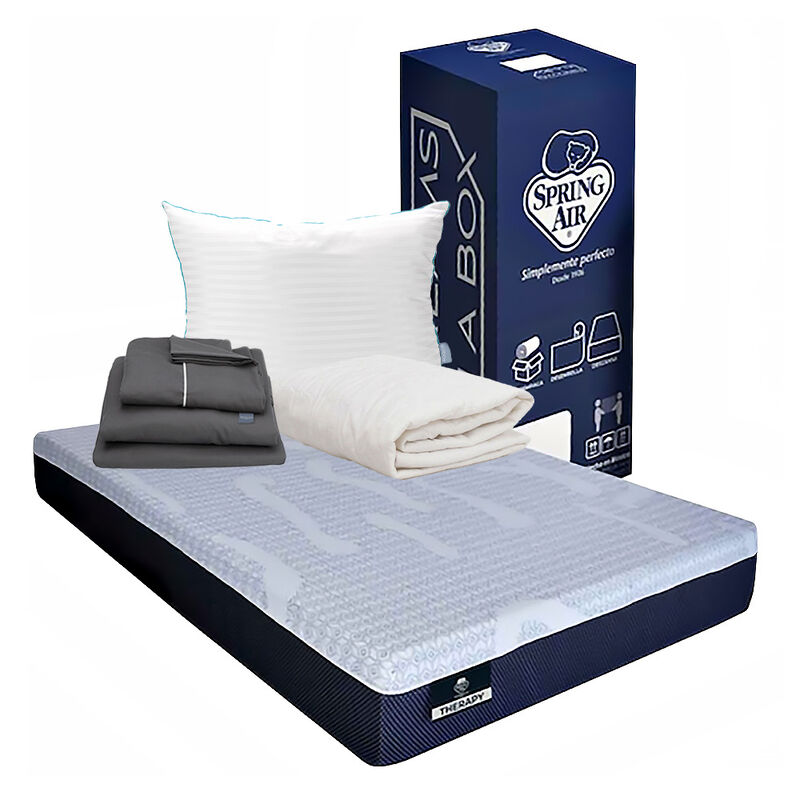 Colch&oacute;n Queen Size Therapy + Almohada Royal + P... image number null
