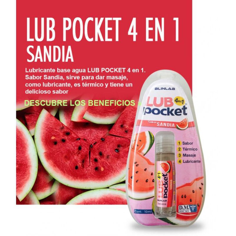 Lub Pocket 4 En 1 Sandia 10ml image number null
