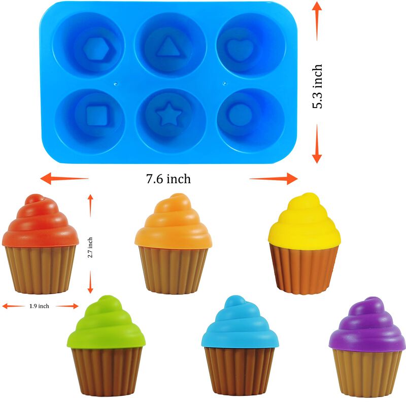 Toy Cupcake Para Ni&ntilde;os Peque&ntilde;os Aprendiendo Col... image number null