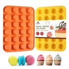 Molde De Silicona Antiadherente Kl Kaloo De 24 Cavidades En Naranja/amarillo