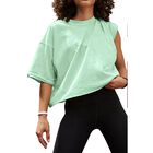 Camiseta Hugoome Boxy Cropped Aqua