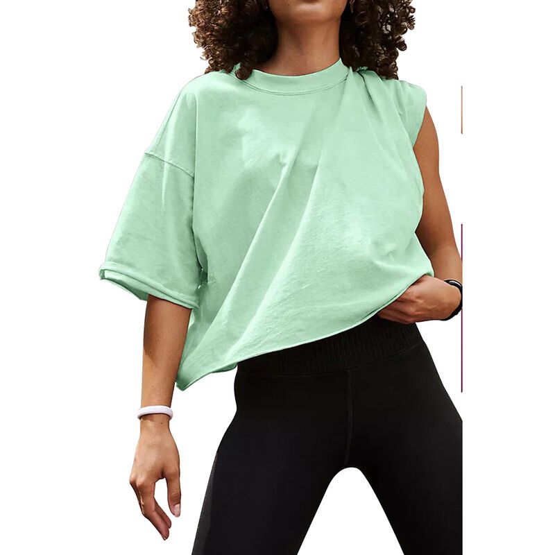 Camiseta Hugoome Boxy Cropped Aqua image number null
