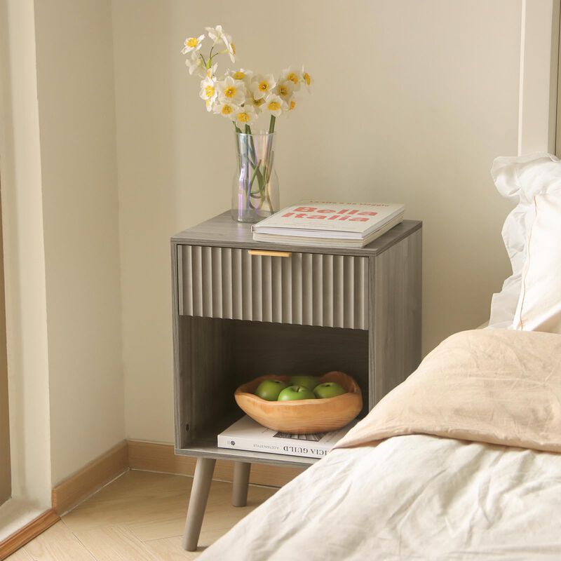 Mesita De Noche Fultyle Mid Century Modern Con ... image number null