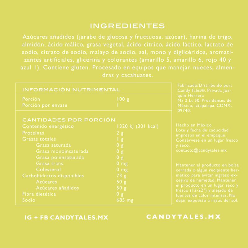 Candy Tales Pack Gummy/Chews/Rainbow con 100 gr... image number null