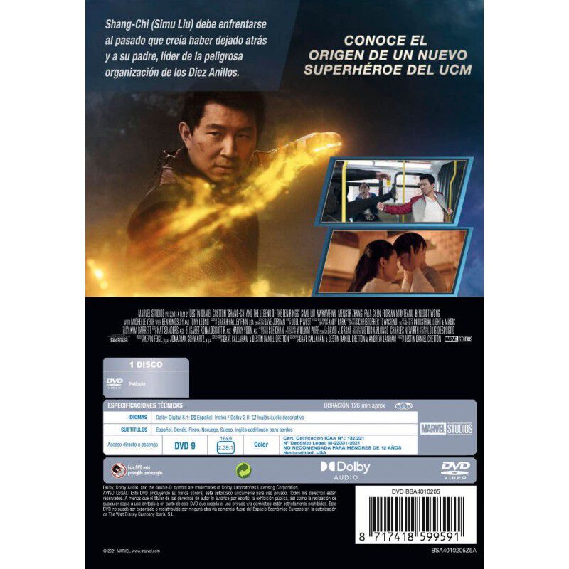 Shang-Chi y La Leyenda de los Diez Anillos [DVD... image number null