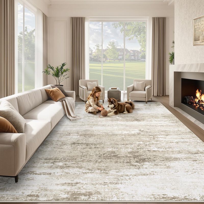 Alfombra Lavable Beige Losbulake 274 cm X 366 c... image number null