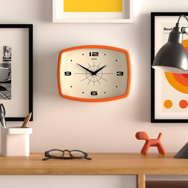 Reloj De Pared Jones Clocks&reg; Movie Retro 25,5 X... image number null