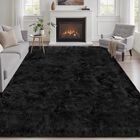 Alfombra Luxturiy 150 cm X 91 cm Negra De Pelo Suave Peluche