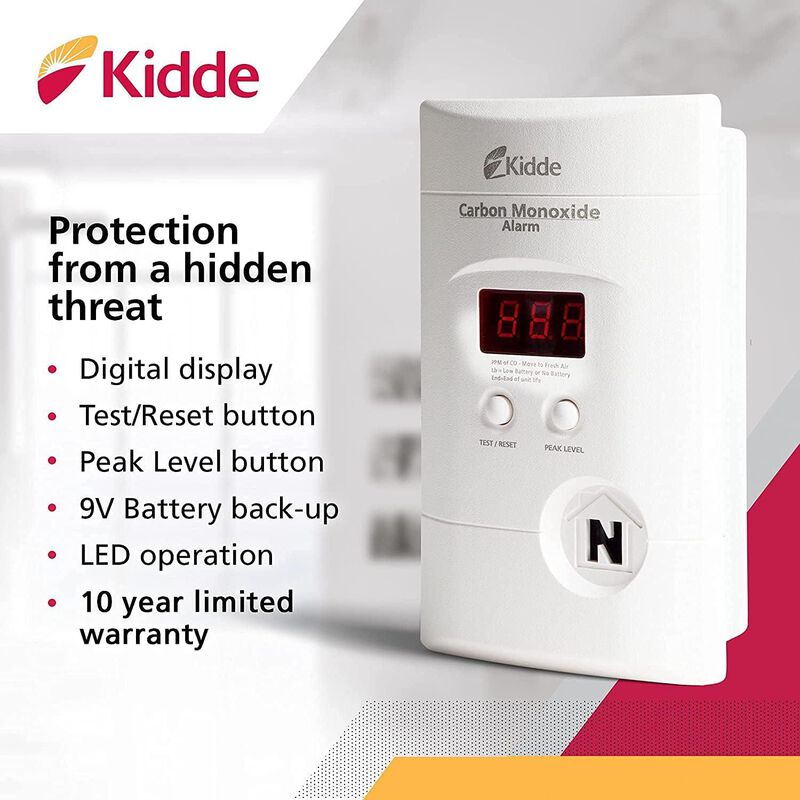 Kidde Detector De Mon&oacute;xido De Carbono, Enchufe ... image number null