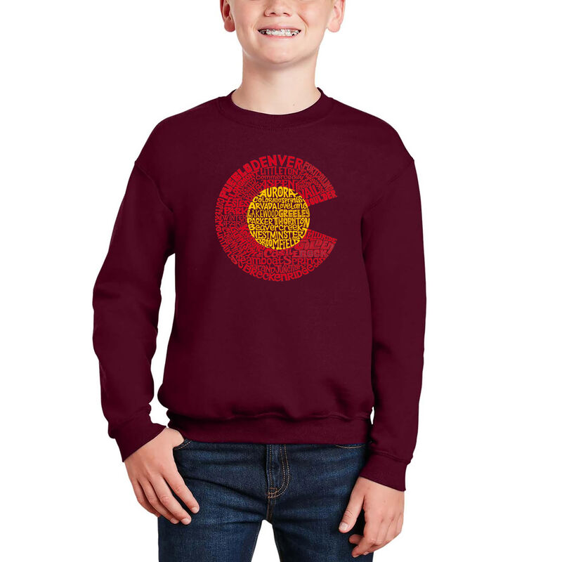 Sudadera De Cuello Redondo Word Art Para Ni&ntilde;o -... image number null