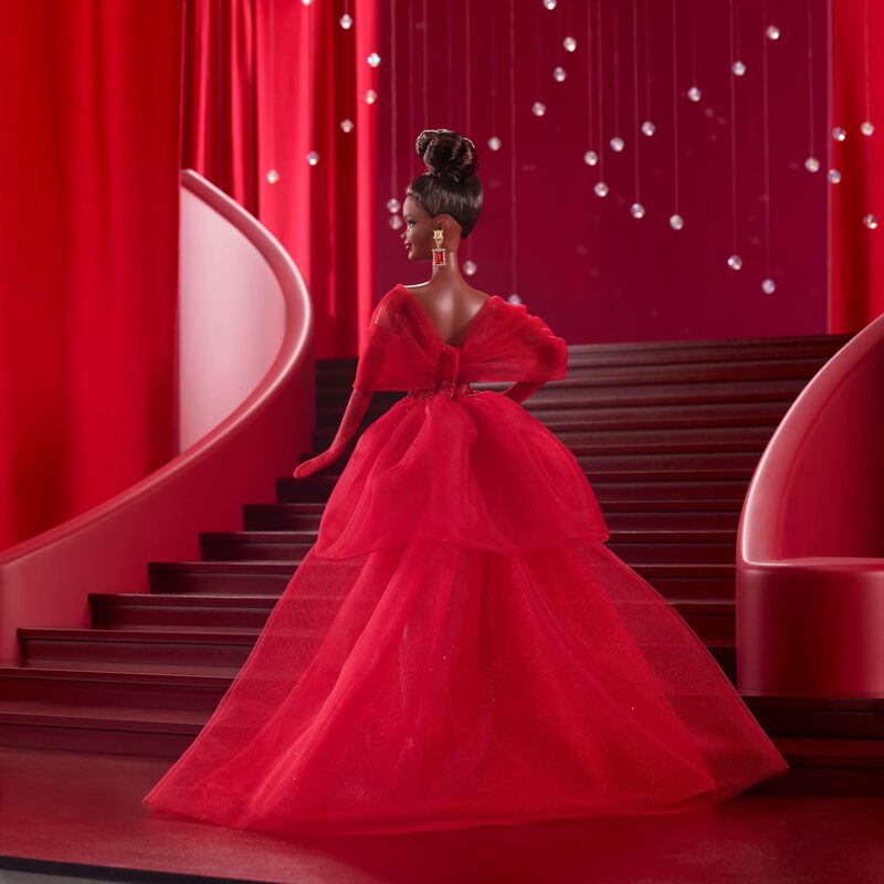 Mu&ntilde;eca Barbie Signature Mattel De Tul Rojo Para... image number null