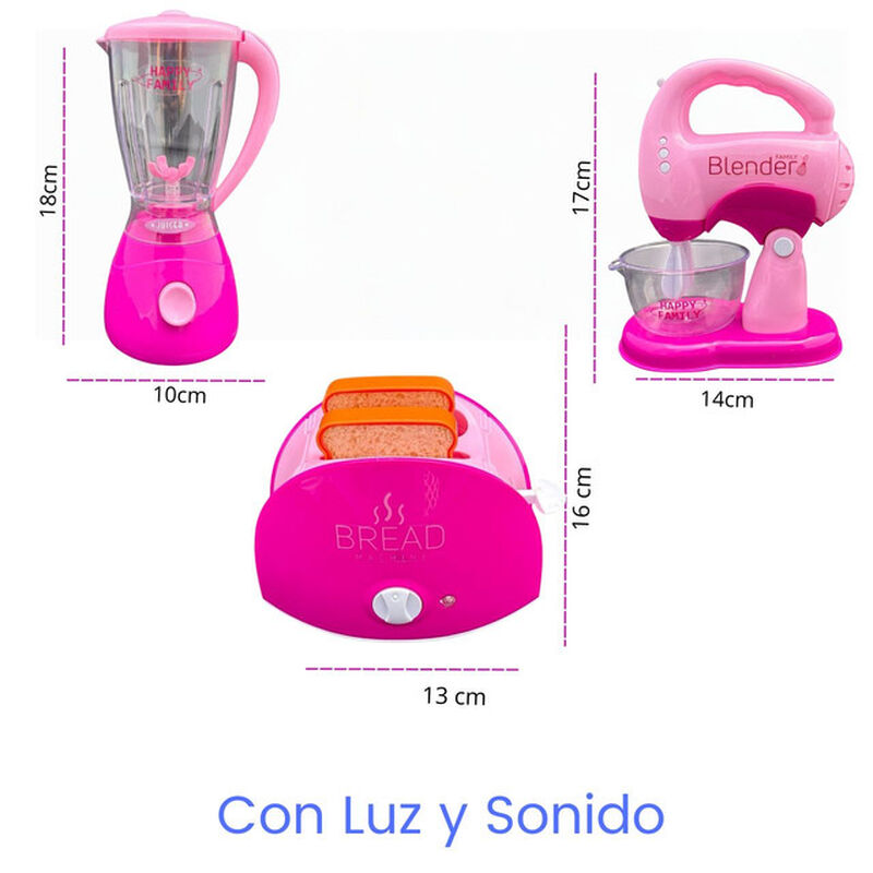 Set Juguete Cocinita Electrodomestico Infantil ... image number null