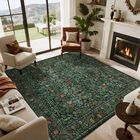 Alfombra Othilic Cuadrada De 152 cm Lavable Estilo Boho Floral