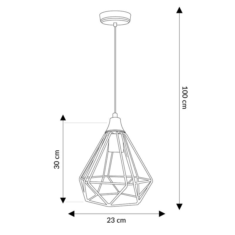Lámpara Colgante Vintage Negra Mil Luces image number null