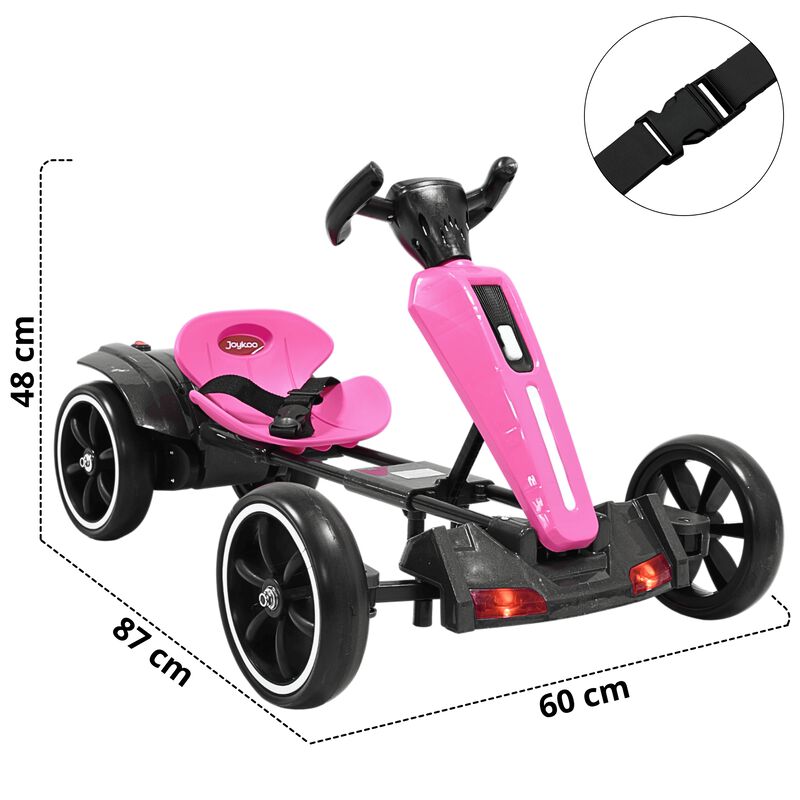 Montable Electrico para Ni&ntilde;os Go Kart Luz Sonid... image number null