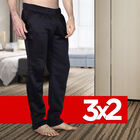 Combo de 3 Pants de Felpa para Caballero Negro