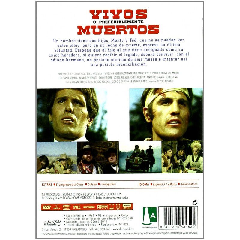 Vivos o Preferiblemente Muertos [DVD] image number null