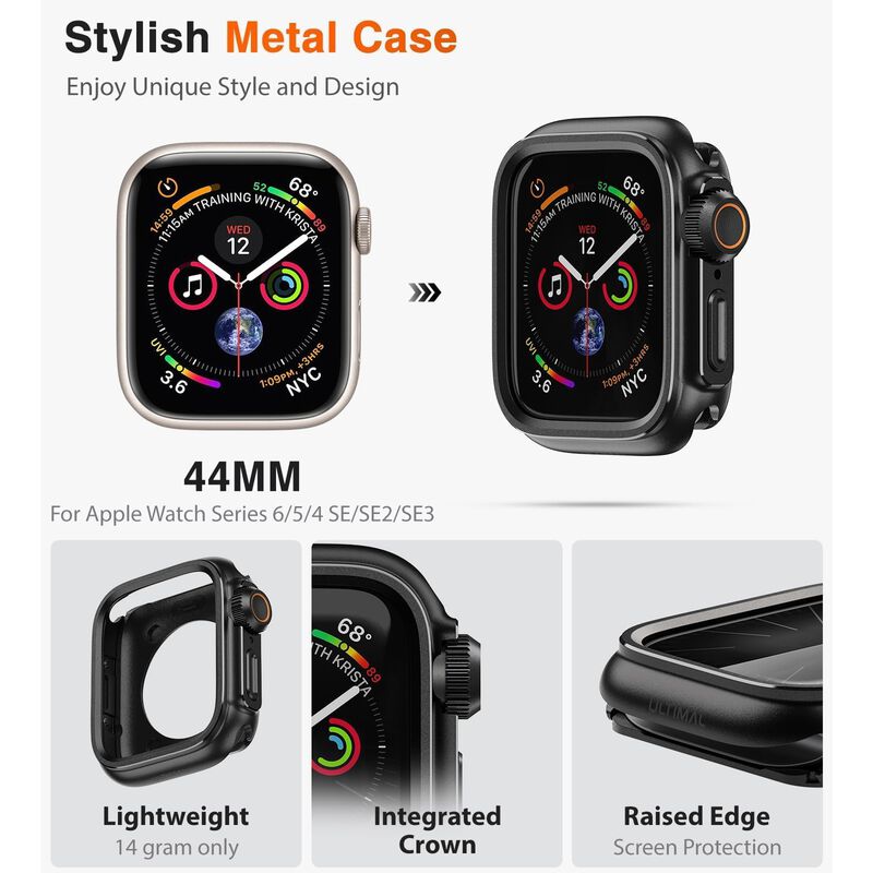 Funda Ultimal para Apple Watch 44 mm Met&aacute;lica N... image number null