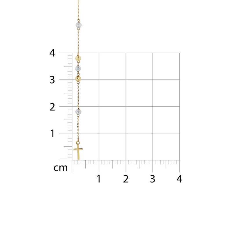 Rosario De Oro Amarillo Y Blanco 14K (55 Cm) (1... image number null