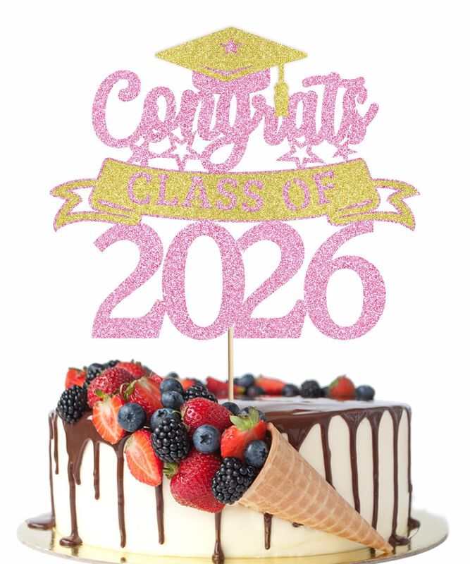 Adorno Para Pastel Crseniny Clase De 2026 Brill... image number null