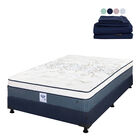 Colch&oacute;n Queen Size Cantabria + Box + 1 Juego De S&aacute;banas Softy