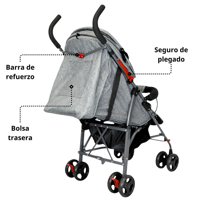 Carriola de Bast&oacute;n para Beb&eacute; Asiento Multiposic... image number null