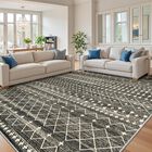 Alfombra Miukiki 244x254 Cm Lavable Antideslizante Negra