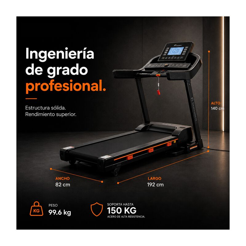 Caminadora Electrica Plegable 4.5hp 18m/h Bluet... image number null