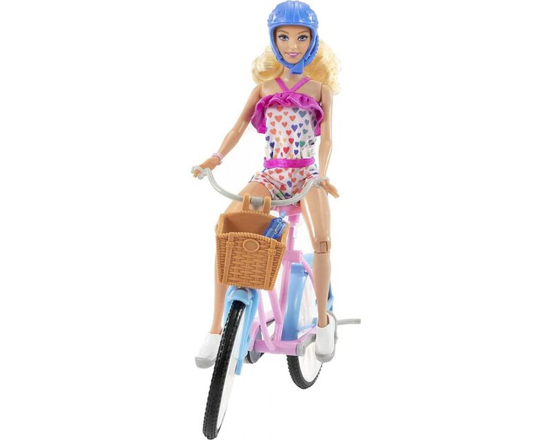 Barbie Bicicleta con Mu&ntilde;eca HBY28 image number null